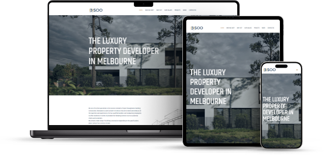 طراحی وبسایت گروه ساختمانی بیسو استرالیا